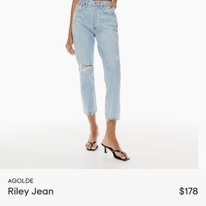 AGOLDE CROPPED JEAN